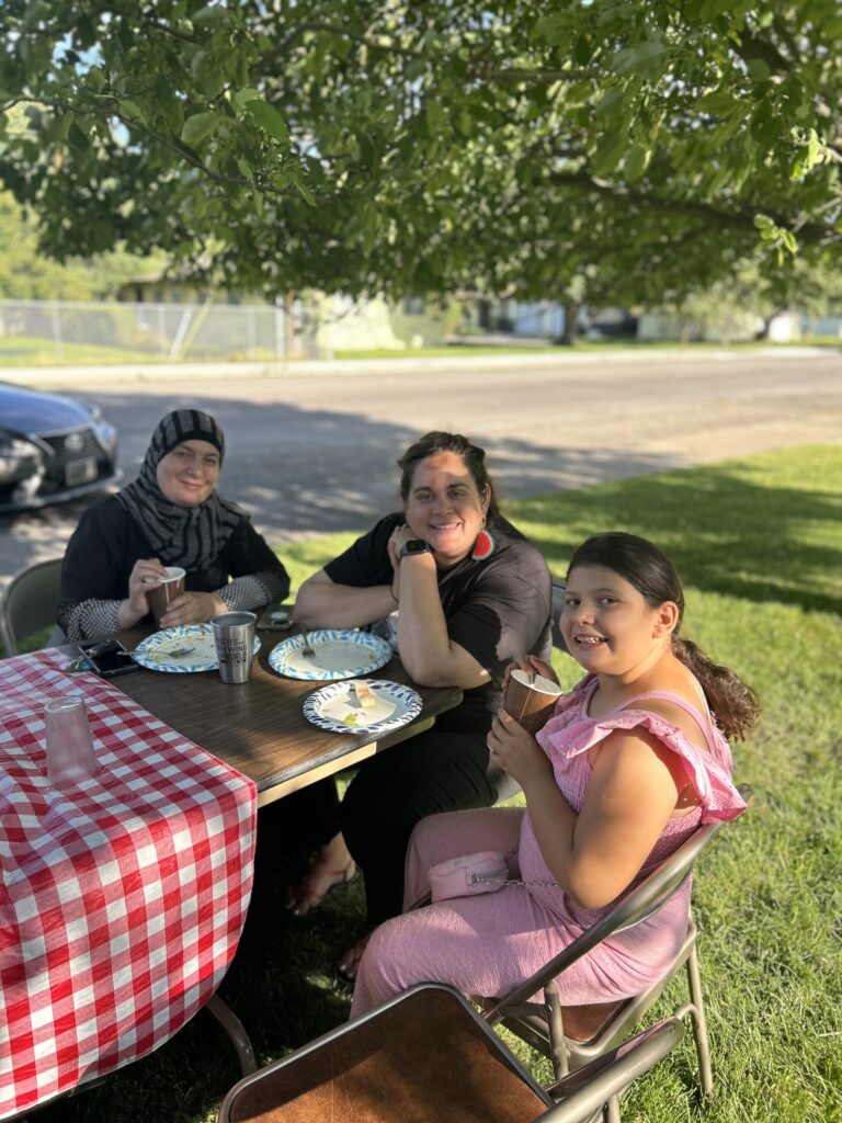 Aug Potluck Maya&Shatha